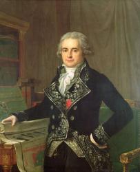 Portrait of Jean Antoine Chaptal (1756-1832) Comte de Chanteloupe (oil on canvas) | Obraz na stenu