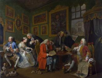 Marriage a la Mode: I - The Marriage Settlement, c.1743 (oil on canvas) | Obraz na stenu