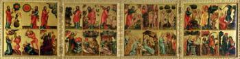 High Altar of St Peter's in Hamburg, the Grabower Altar (tempera on panel) | Obraz na stenu
