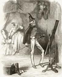 The Spectre of Tappington, from 'The Ingoldsby Legends or Mirth and Marvels', by Thomas Ingoldsby, published in 1865 (litho) | Obraz na stenu