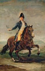 Equestrian Portrait of Ferdinand VII (1784-1833) King of Spain (oil on canvas) | Obraz na stenu