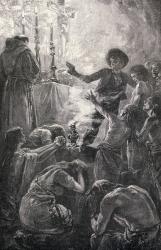 The funeral of Father Junipero, from 'The Century Illustrated Monthly Magazine', May to October, 1883 (engraving) | Obraz na stenu