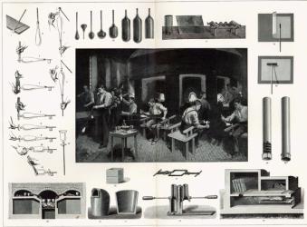 Glass manufacture (engraving) | Obraz na stenu