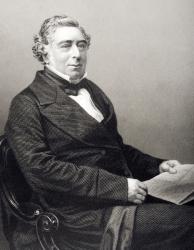 Robert Stephenson (1803-59) engraved by D.J. Pound from a photograph, from 'The Drawing-Room of Eminent Personages, Volume 2', published in London, 1860 (engraving) | Obraz na stenu