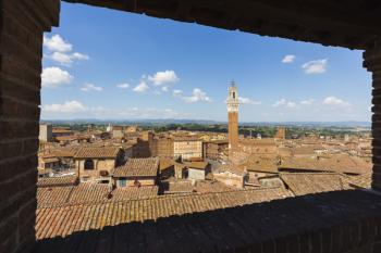 Siena, Italy. Torre del Mangia. (photo) | Obraz na stenu