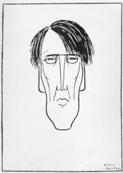 Caricature of W.B. Yeats, 1898 (ink on paper) | Obraz na stenu