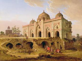 The Qal' A-l-Kuhna Masjid, Purana Qila, Delhi, c.1823 (oil on canvas) | Obraz na stenu