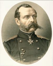 Alexander II (1818-81) Czar of Russia (coloured engraving) | Obraz na stenu