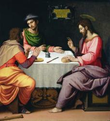 The Supper at Emmaus, c.1520 (oil on canvas) | Obraz na stenu