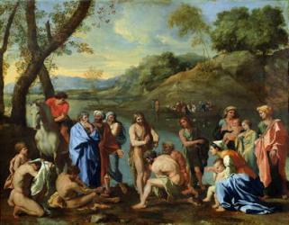 St. John Baptising the People, c.1636-7 (oil on canvas) | Obraz na stenu