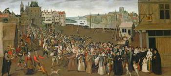 Procession of the Holy League Leaving the Saint-Jean Arch, 1590 (oil on canvas) | Obraz na stenu