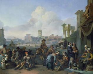 A View in Rome, 1668 (oil on canvas) | Obraz na stenu