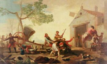 The Fight at the Venta Nueva, 1777 (oil on canvas) | Obraz na stenu