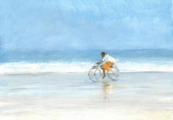 Boy on a Bike 1, 2015 (acrylic on canvas) | Obraz na stenu