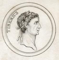 Tiberius I, from 'Crabb's Historical Dictionary', published 1825 (litho) | Obraz na stenu