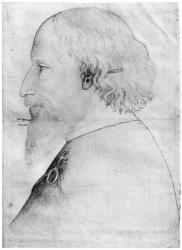 Sigismund, Holy Roman Emperor, from the The Vallardi Album (pen, ink, pencil & red chalk on paper) (b/w photo) | Obraz na stenu