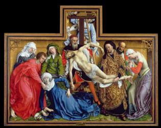 Descent from the Cross, c.1435 (oil on panel) | Obraz na stenu