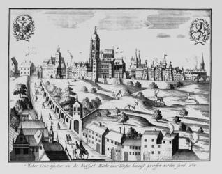 The Defenestration of Prague, 3rd August 1618 (engraving) (b/w photo) | Obraz na stenu