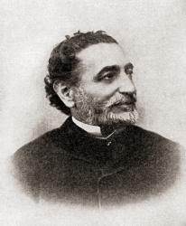 Práxedes Mariano Mateo Sagasta y Escolar, 1825  1903. Spanish civil engineer, politician and eight times Prime Minister of Spain. From The History of Our Country, published 1900 | Obraz na stenu