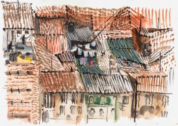Rooftops, Bogota | Obraz na stenu