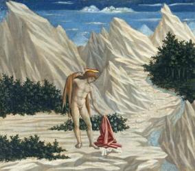 St. John in the Desert, c.1445-50 (tempera on panel) | Obraz na stenu