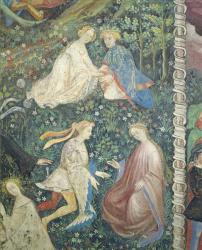 Lovers in a garden in May (fresco) | Obraz na stenu