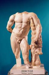 Statue of Hercules, copy of a Greek original (marble) | Obraz na stenu