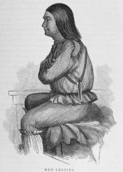 Red Leggins, Chief at Fort Yukon, from 'Alaska and its Resources', by William H. Dall, engraved by John Andrew, pub. 1870 (engraving) | Obraz na stenu