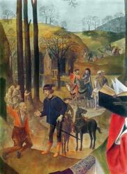 Portinari Altarpiece, right panel (detail of the arrival of the Magi), c.1479 (oil on panel) | Obraz na stenu