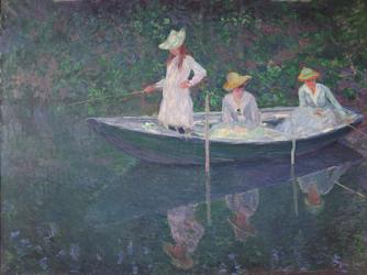 The Boat at Giverny, c.1887 (oil on canvas) | Obraz na stenu