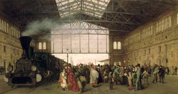 Nordwest Bahnhof, Vienna, 1875 | Obraz na stenu