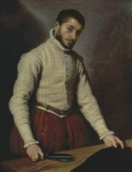 Portrait of a Man (The Tailor) c.1570 (oil on canvas) | Obraz na stenu