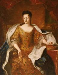Elisabeth-Charlotte d'Orleans (1676-1744) Duchesse de Lorraine (oil on canvas) | Obraz na stenu