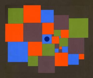 Squares, 2011 (acrylic on board) | Obraz na stenu