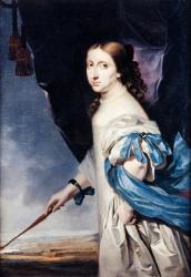 Portrait of Queen Christina of Sweden, 1661 (oil on canvas) | Obraz na stenu