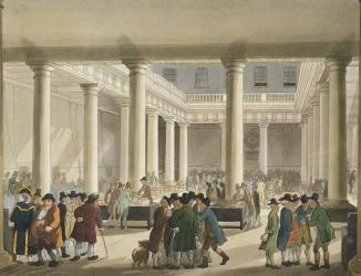 The Corn Exchange from Ackermann's 'Microcosm of London', 1808 (aquatint) | Obraz na stenu