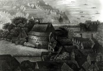 Bear Garden, 1647 (engraving) (b/w photo) | Obraz na stenu