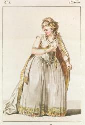 Costume of Madame Vestris in the role of Pauline in Polyeucte, Act IV, 1786 (coloured engraving) | Obraz na stenu