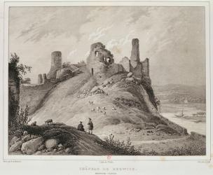 View of Berwick Castle, Berwick-upon-Tweed, engraved by Villain (litho) | Obraz na stenu