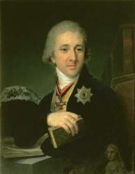 Portrait of the author Alexander Labsin, 1816 (oil on canvas) | Obraz na stenu