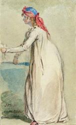 Mrs Morland's Portrait, c.1800-04 (w/c over pencil on paper) | Obraz na stenu