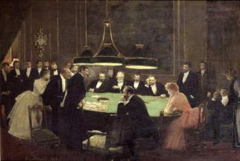 The Gaming Room at the Casino, 1889 (oil on canvas) | Obraz na stenu