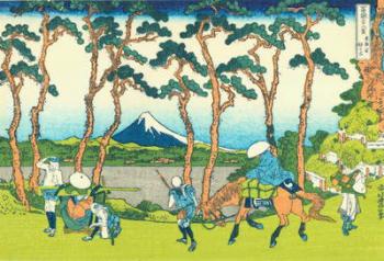 Hodogaya on the Tokaido, c.1830 (woodblock print) | Obraz na stenu