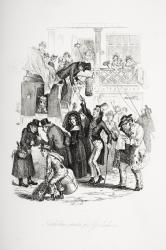 Nicholas starts for Yorkshire, illustration from `Nicholas Nickleby' by Charles Dickens (1812-70) published 1839 (litho) | Obraz na stenu