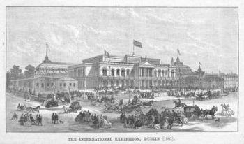 The International Exhibition, Dublin (1865) (engraving) | Obraz na stenu