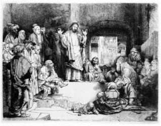 Christ preaching, c.1652 (etching) | Obraz na stenu