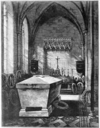 The Mortuary Chapel at St. Mary's Church, Chislehurst, holding the tomb of Emperor Napoleon III and his son, the Prince Imperial (engraving) | Obraz na stenu