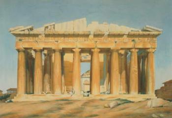The Parthenon, Athens, 1810-37 (w/c on paper) | Obraz na stenu