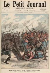 The Battle of Manipur, from 'Le Petit Journal', 2nd May 1891 (coloured engraving) | Obraz na stenu