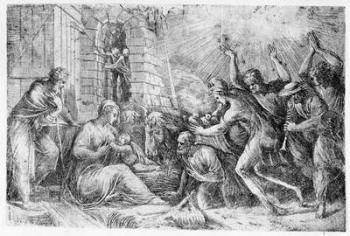 The Birth of Christ (etching) | Obraz na stenu